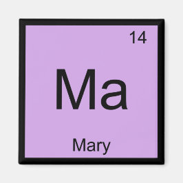 Mary Naam Chemie Element Periodiek Systeem Magneet