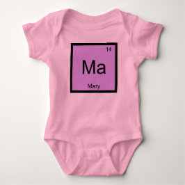 Mary Naam Chemie Element Periodiek Systeem Romper