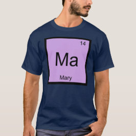 Mary Naam Chemie Element Periodiek Systeem T-shirt