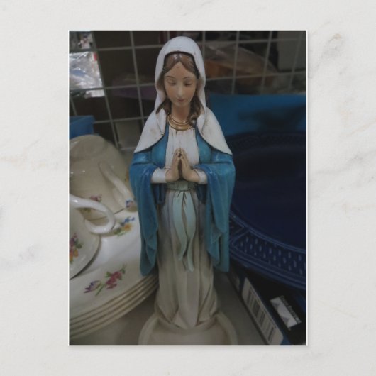 Mary Onder Dishes Briefkaart (Voorkant)