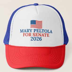 Mary Peltola voor Senaat 2026 Alaska Verkiezing Trucker Pet