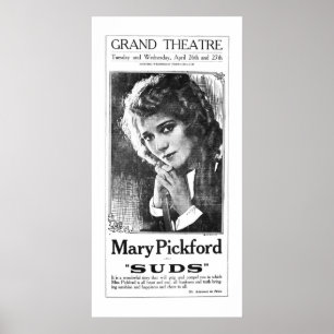 Mary Pickford 1921 affiches vintages d'annonce de