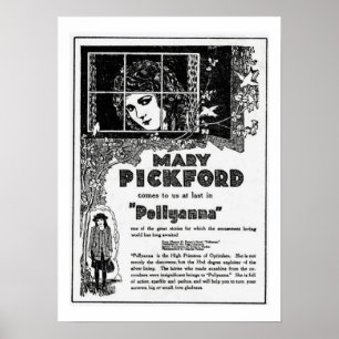 Mary Pickford Pollyanna Movie ad Print