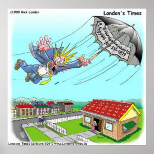 Mary Poppins Umbrella Funny Collectif Poster