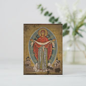 Mary Protector Theotokos Briefkaart (Staand voorkant)