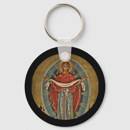 Mary Protector Theotokos Sleutelhanger (Voorkant)