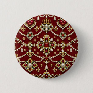 Mary Queen of Scots Geïnspireerd Magisch Sieraden Ronde Button 5,7 Cm