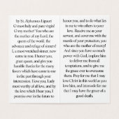 Mary, Refuge of Sinners Prayer Card  (Inside Unfolded)