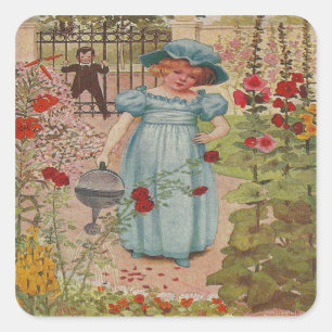 Mary Rhyme Vierkante Sticker