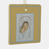 Mary’s Mantle & Child Christmas Keramisch Ornament (Rechts)