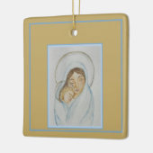 Mary’s Mantle & Child Christmas Keramisch Ornament (Links)