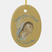 Mary’s Mantle Christmas Keramisch Ornament (Voorkant)