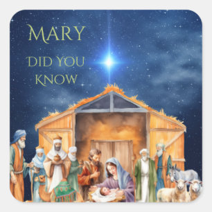 Mary Saviez-Vous Savoir Sticker De Noël