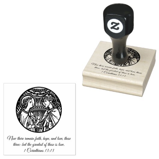 Mary & St. Joseph bruid bruidegom bruiloft Verlovi Rubberstempel (Gestempeld)