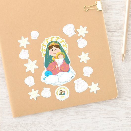 Mary Star van het Zee Sticker (Notitieboek)