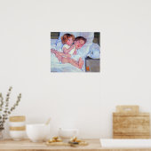 Mary Stevenson Cassatt-Breakfast in bed Poster (Keuken)