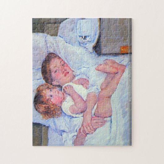 Mary Stevenson Cassatt - Ontbijt in bed puzzle Legpuzzel (Verticaal)