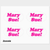 Mary Sue. Ovale Sticker (Vel)