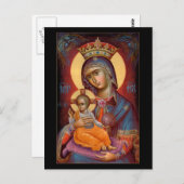 Mary - THEOTOKOS Briefkaart (Voorkant / Achterkant)