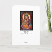 Mary - THEOTOKOS Feestdagen Kaart (Achterkant)