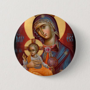 Mary - THEOTOKOS Ronde Button 5,7 Cm