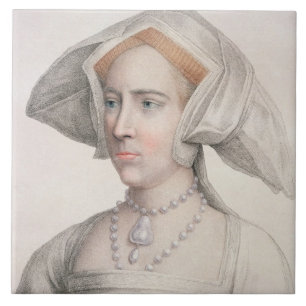Mary Tudor (1516-58), gegraveerd door Francesco Ba Tegeltje