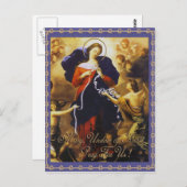 MARY, UNDOER KNOTS PRAY VOOR ONS BRIEFKAART (Voorkant / Achterkant)