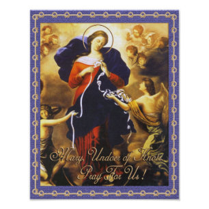 MARY, UNDOER KNOTS PRAY VOOR ONS FOTO AFDRUK