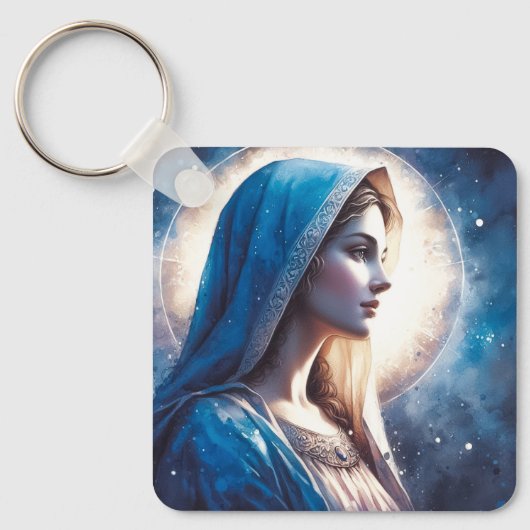 Mary Virgin Jesus Sleutelhanger (Voorkant)
