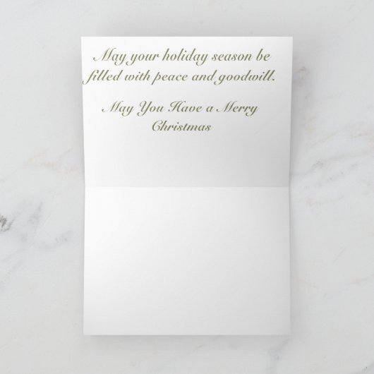 Mary, wist je dat het kerstfeest Kaart was? (Binnen)