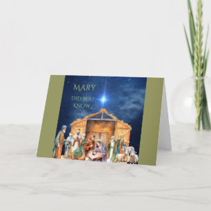 Mary, wist je dat het kerstfeest Kaart was?