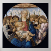 Mary with Child and Singing Angels Botticelli Poster (Voorkant)