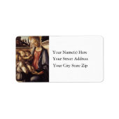 Mary with Jesus and Angels Address Label (Voorkant)