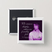 Mary Wollstoncraft Button (Voorkant /achterkant)