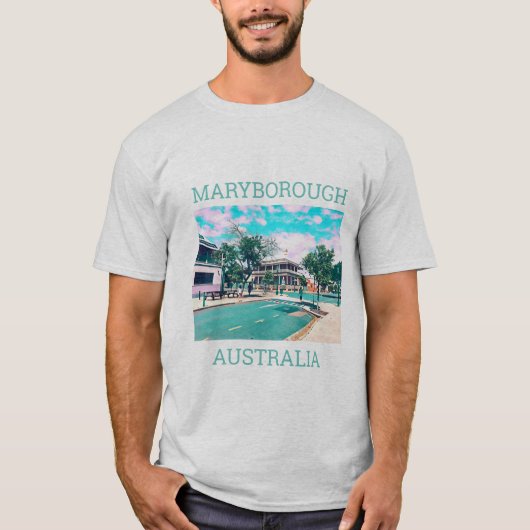 Maryborough Queensland Australië reizen T-shirt (Voorkant)