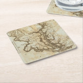 Maryland 4 vierkante kartonnen onderzetter (Schuin)