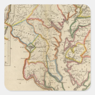 Maryland 4 vierkante sticker