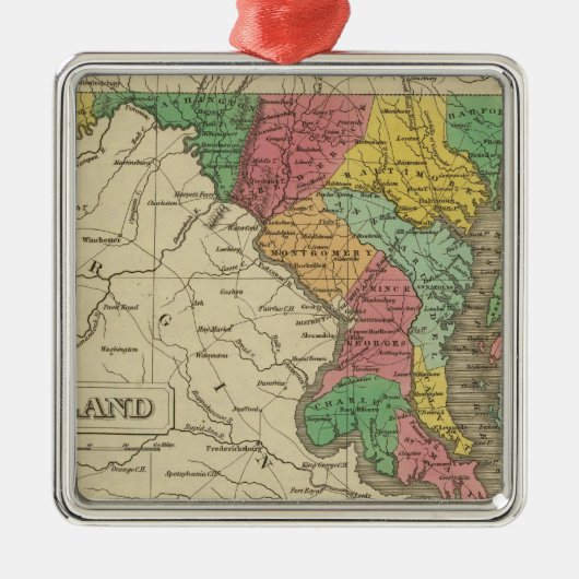 Maryland 5 metalen ornament (Voorkant)