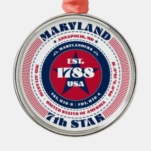 Maryland 7e ornement de Noël d'état