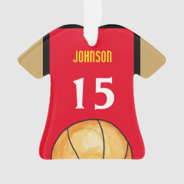 Maryland Basketbal Jersey Ornament