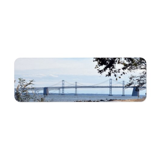 Maryland Bay Bridge Return Address Labels (Voorkant)