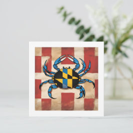Maryland Blue Crab Note Kaart