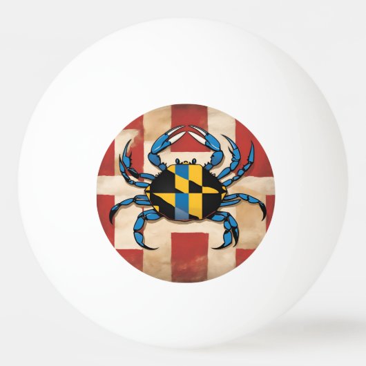 Maryland Blue Crab Pingpongballen (Voorkant)