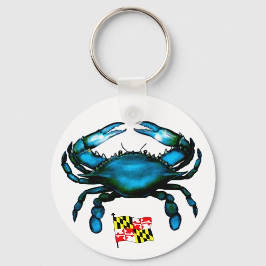 Maryland-Blue Crab Sleutelhanger (Voorkant)