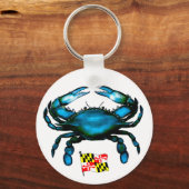 Maryland-Blue Crab Sleutelhanger (Voorkant)