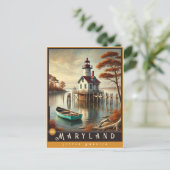 Maryland | Carte postale État hyper-réaliste (Debout devant)