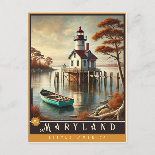 Maryland | Carte postale État hyper-réaliste (Devant)