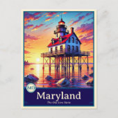 Maryland | Carte postale ombragée style Anime (Devant)