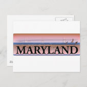 Maryland Chesapeake Bay Scene Briefkaart (Voorkant / Achterkant)