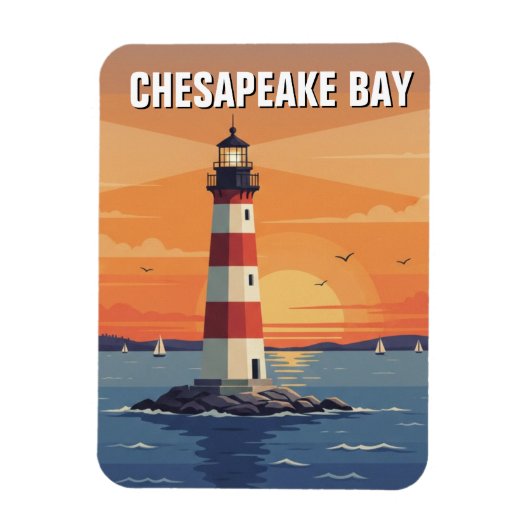 Maryland Chesapeake Bay Travel Magneet (Verticaal)